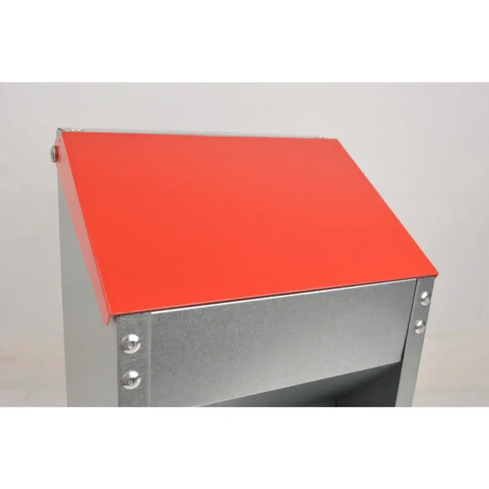 Galvanized Metal Chicken Feeders 10–55lb Coop Feed Dispensers Poultry
